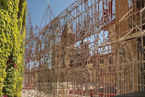 photomontage de la nef